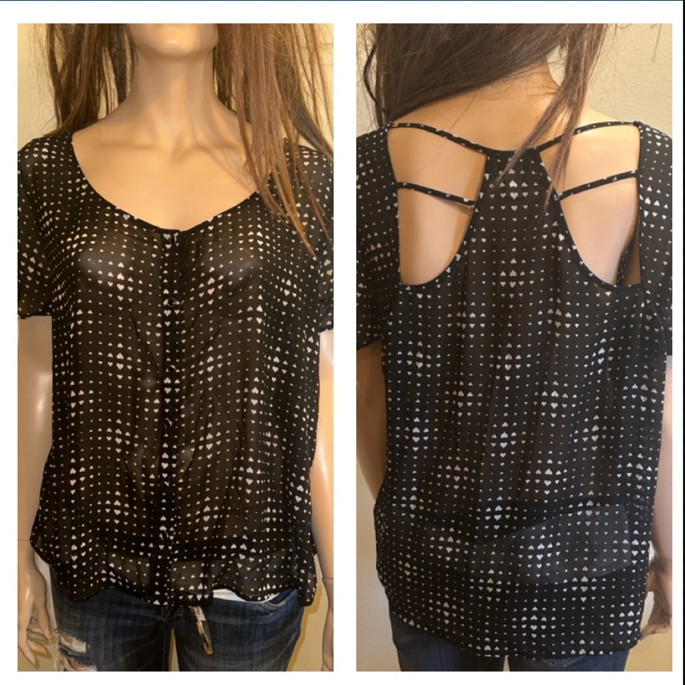 torrid heart chiffon blouse plus size 3X